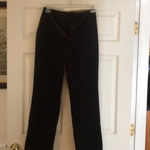 Women brown Velvet bell bottom pants